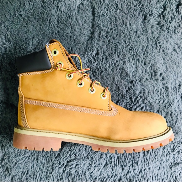 Timberland Boys 12909 Brown Leather Round Toe Lace Up Ankle Boots Size 5 M - Picture 7 of 13